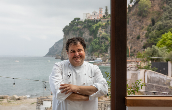 chef Esposito a Torre del Saracino